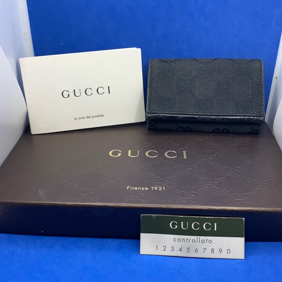 Gucci vintage black key holder wallet - Picture 1 of 9